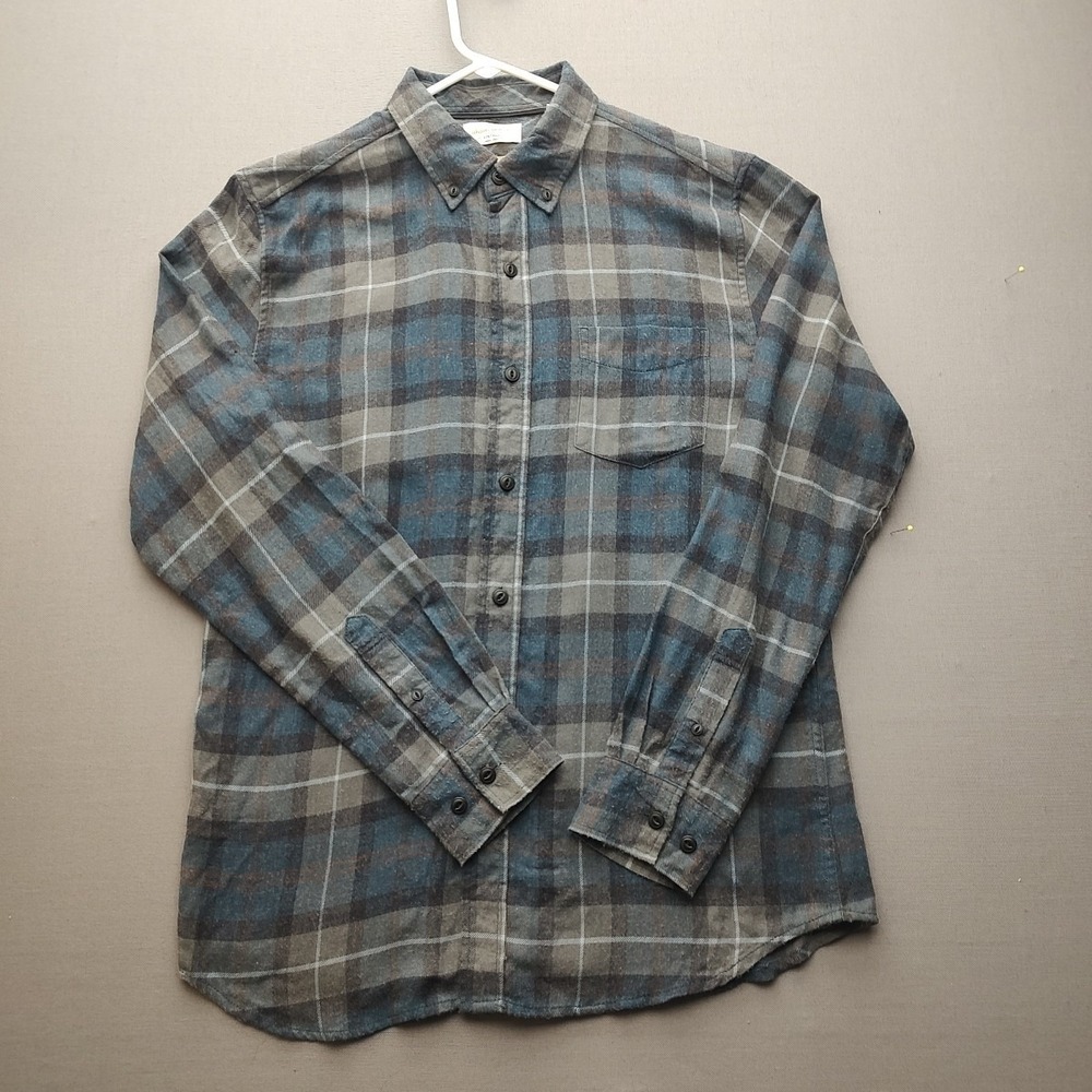 Weatherproof Luxe Men's Multi-colored Plaid Button Up ShirtFlannel Long Sleeve M